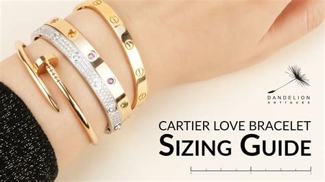 cartier love bracelet.|cartier love bracelet size chart.